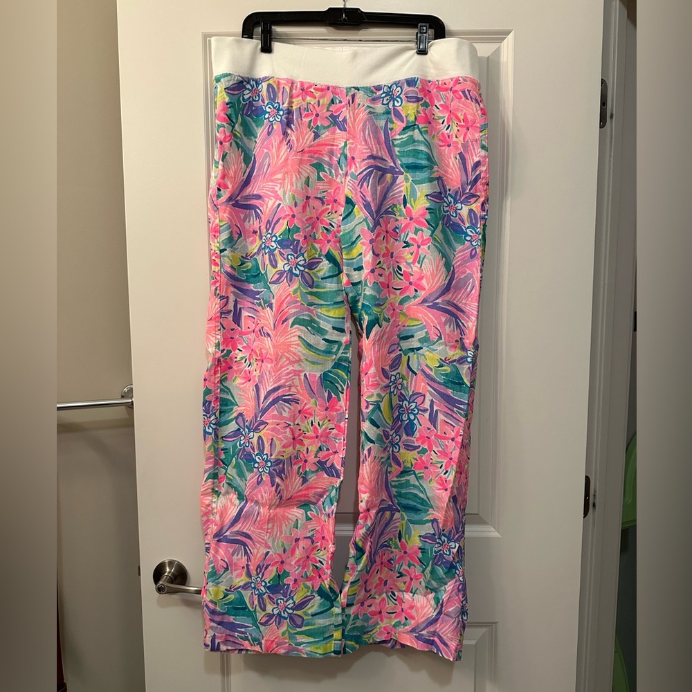 Lilly Pulitzer Beach Palazzo Pants Size XL - NWT